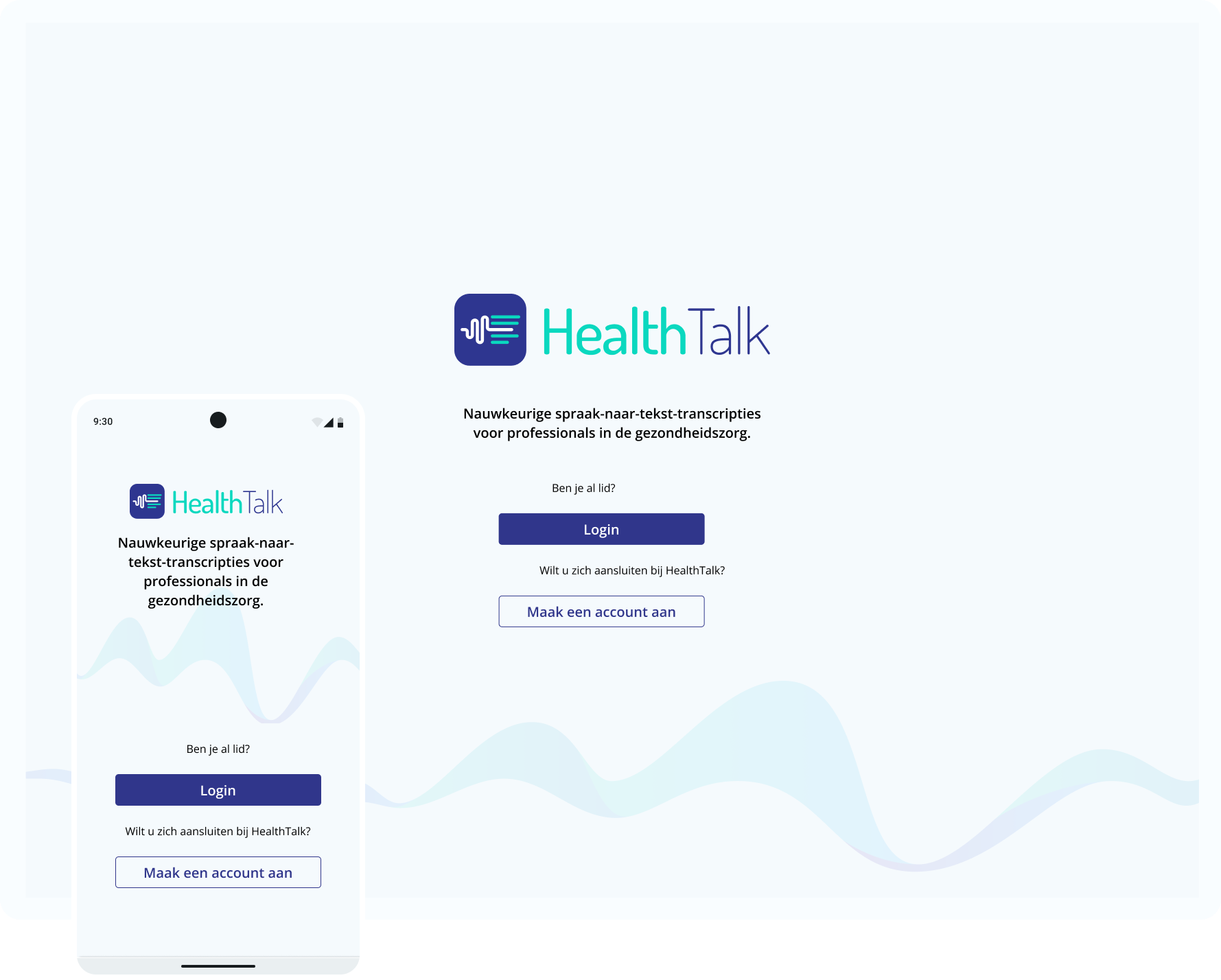 HealthTalk Mockup