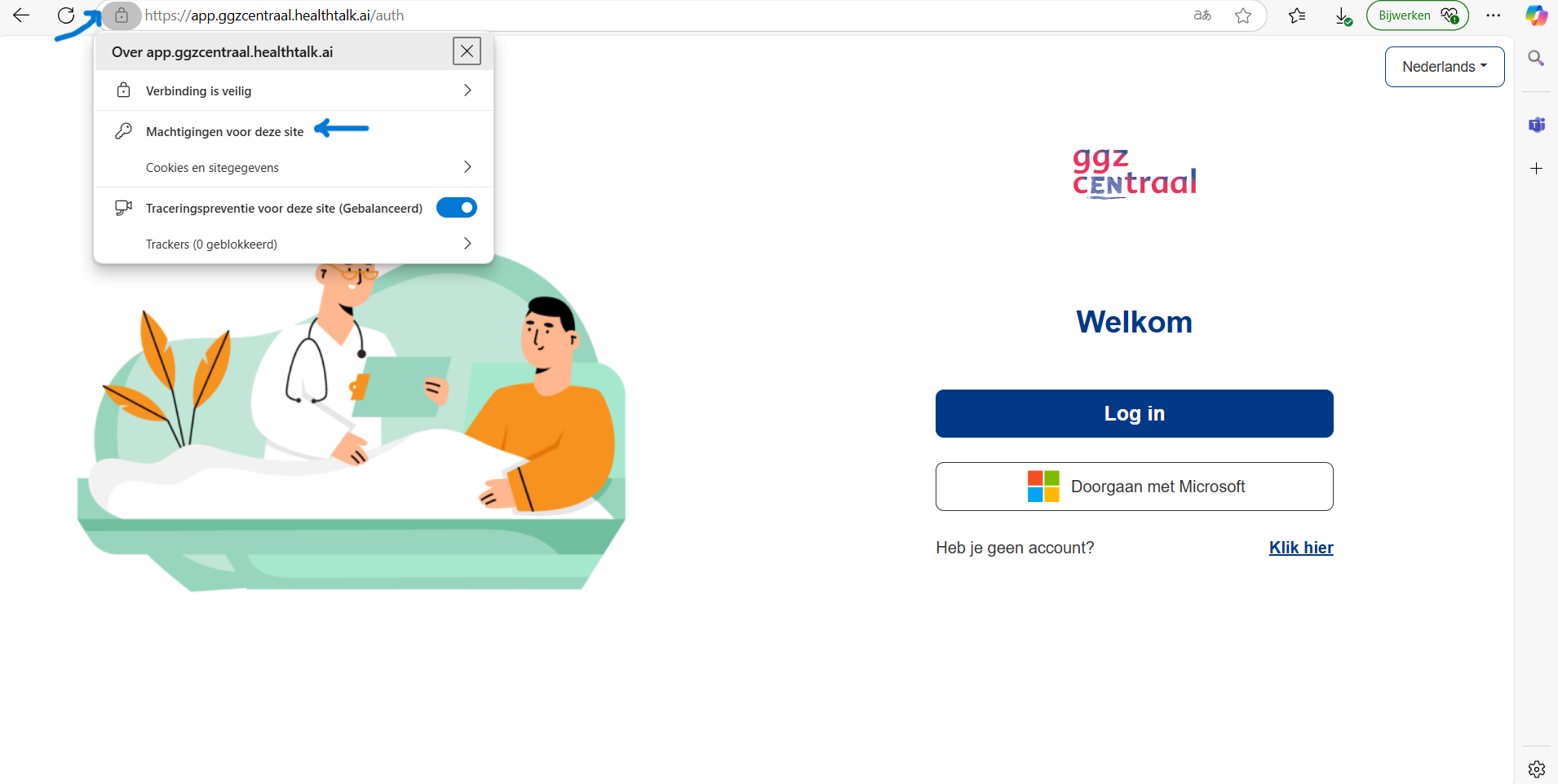 Microfoon Edge stap 1