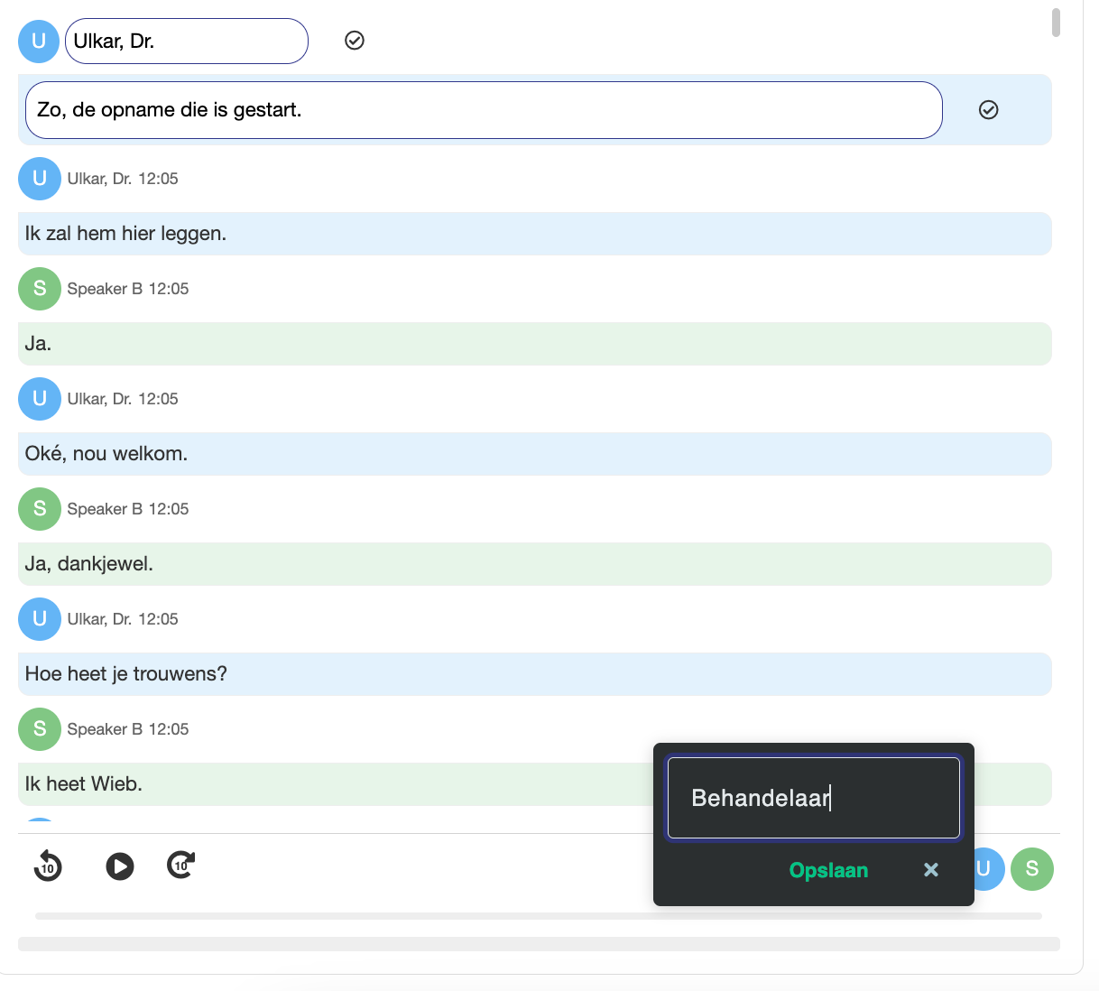 transcriptie audiobestanden
