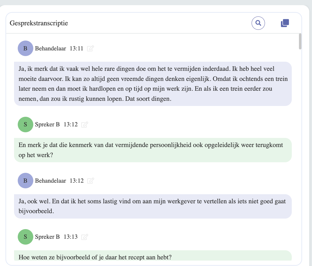 Transcriptie kopiëren