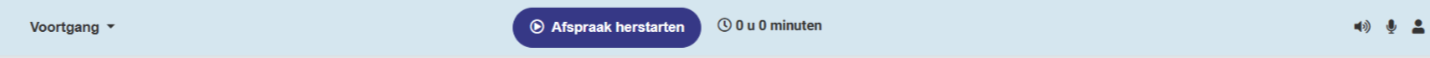 Afspraak herstarten